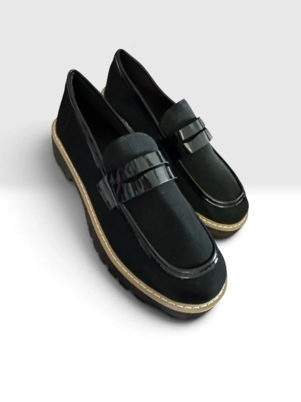 New Women’s Black Platform Loafers size 8 & 9.5